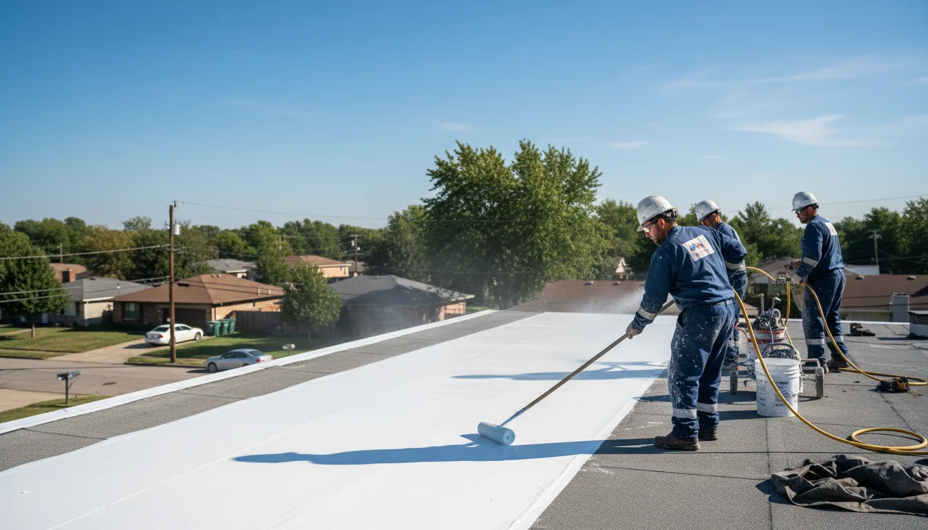 Commercial roof coating in Juliustown, NJ near me